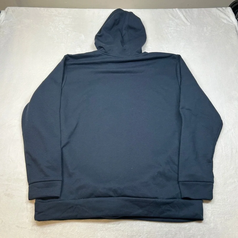 Adidas M Pocket Hoodie Mens XL Blue‎ Pullover Sweatshirt Zip